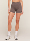 Gymshark Poise Seamless Shorts — Cool Brown — 1