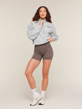 Gymshark Poise Seamless Shorts — Cool Brown — 4