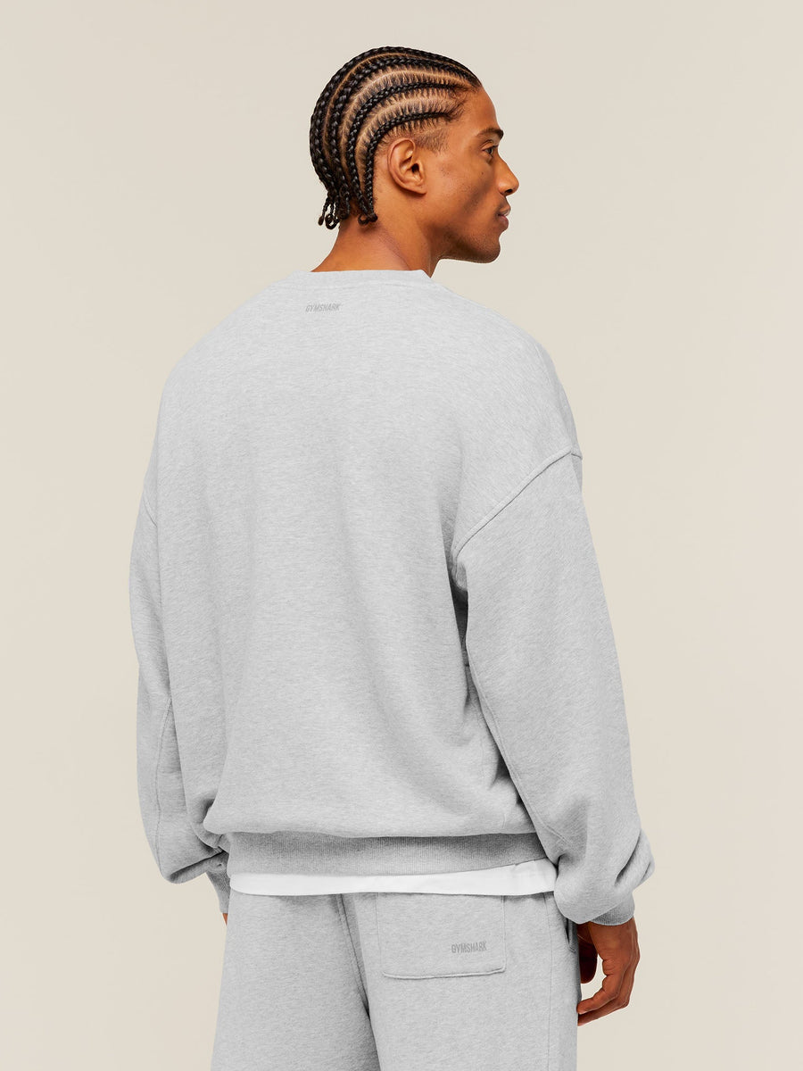 Gymshark GSLC Henley Sweat — Soft Grey Marl — 2
