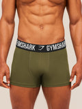 Gymshark Boxer Brief 5PK — Chalk Beige/Canvas Green/Espresso Brown/Cherry Purple/Lifestyle Brown — 4