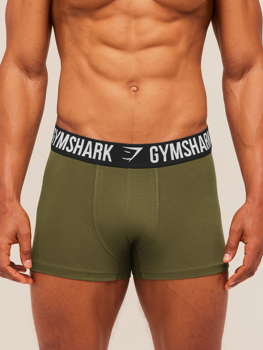 Gymshark Boxer Brief 5PK — Chalk Beige/Canvas Green/Espresso Brown/Cherry Purple/Lifestyle Brown — 4