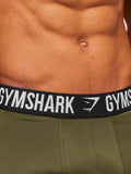 Gymshark Boxer Brief 5PK — Chalk Beige/Canvas Green/Espresso Brown/Cherry Purple/Lifestyle Brown — 6
