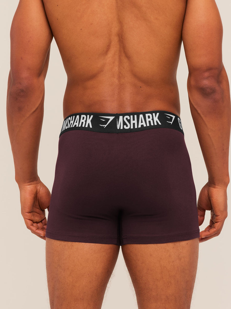 Gymshark Boxer Brief 5PK — Chalk Beige/Canvas Green/Espresso Brown/Cherry Purple/Lifestyle Brown — 8