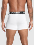Gymshark Boxer Brief 3PK — White — 3