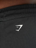 Gymshark British Lifting Goods Graphic Shorts — Black — 8