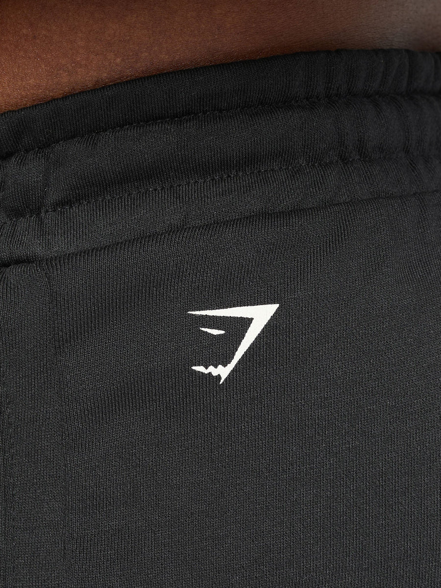 Gymshark British Lifting Goods Graphic Shorts — Black — 8