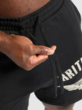 Gymshark British Lifting Goods Graphic Shorts — Black — 7