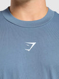 Gymshark Build Your Legacy Graphic T-Shirt — Faded Blue — 5