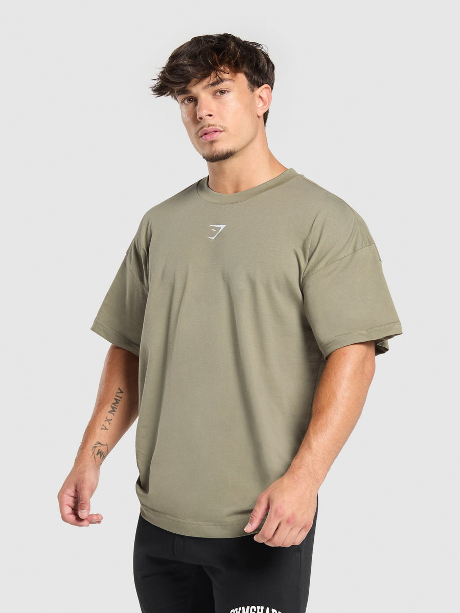 Gymshark Build Your Legacy Graphic T-Shirt — Utility Green — 3
