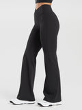 Gymshark Crossover Flared Regular Leggings — Black — 3