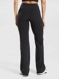Gymshark Crossover Flared Regular Leggings — Black — 2
