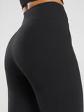 Gymshark Crossover Flared Regular Leggings — Black — 6