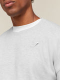 Gymshark Campus Crest Sweatshirt — Bros Soft Grey Marl — 6