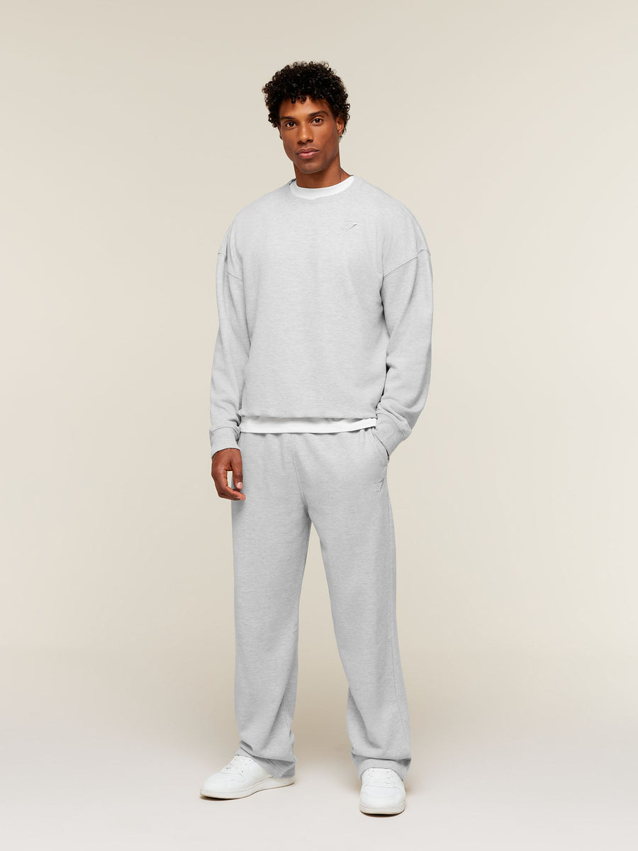 Gymshark Campus Crest Sweatshirt — Bros Soft Grey Marl — 4