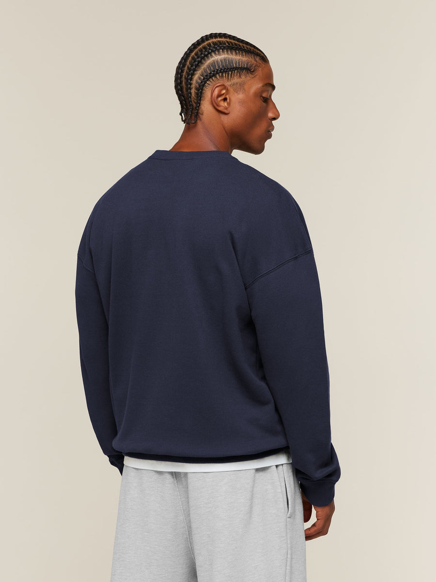Gymshark Campus Crest Sweatshirt — Heavy Blue — 2