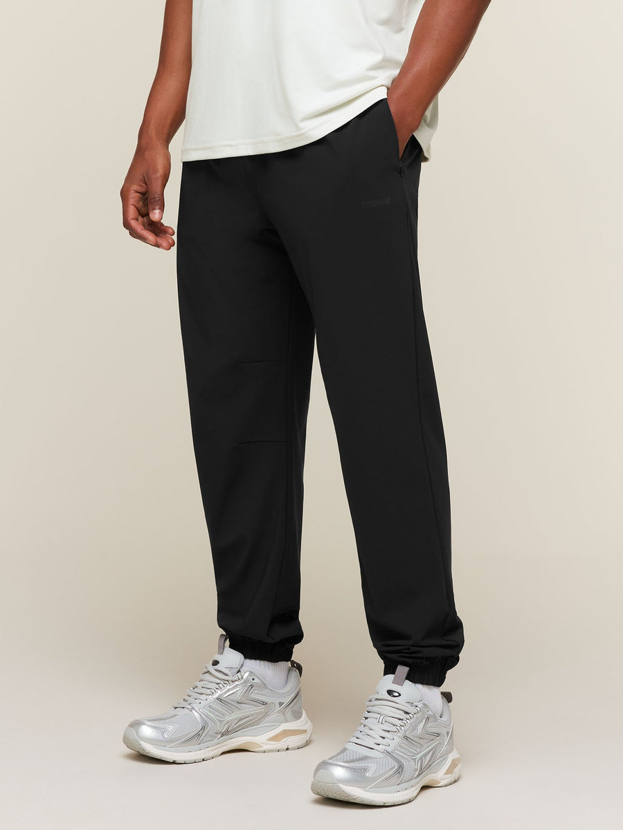 Gymshark Campus Crest Cuffed Pants — Black — 1