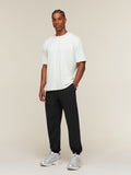 Gymshark Campus Crest Cuffed Pants — Black — 6