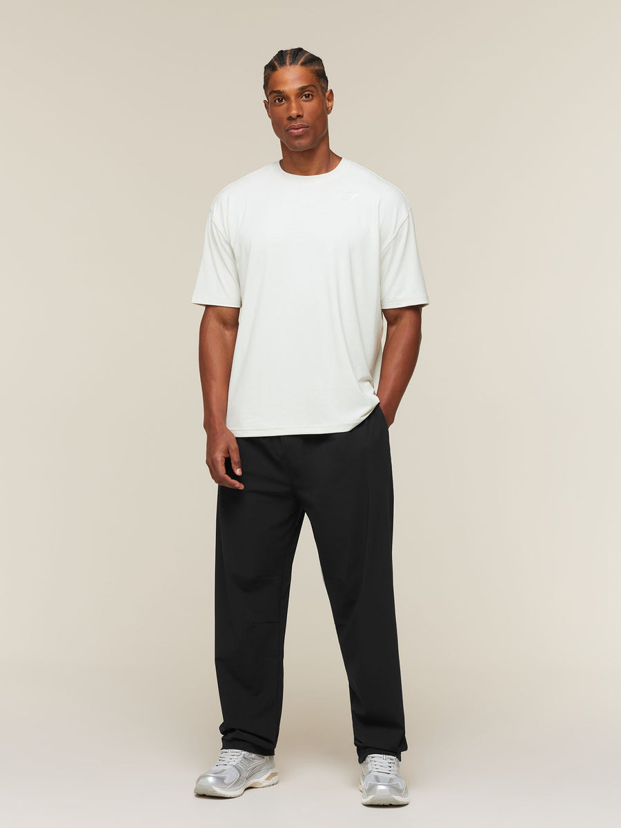 Gymshark Campus Crest Oversized Pants — Black — 6