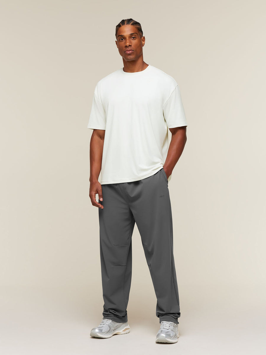 Gymshark Campus Crest Oversized Pants — Dark Grey — 6