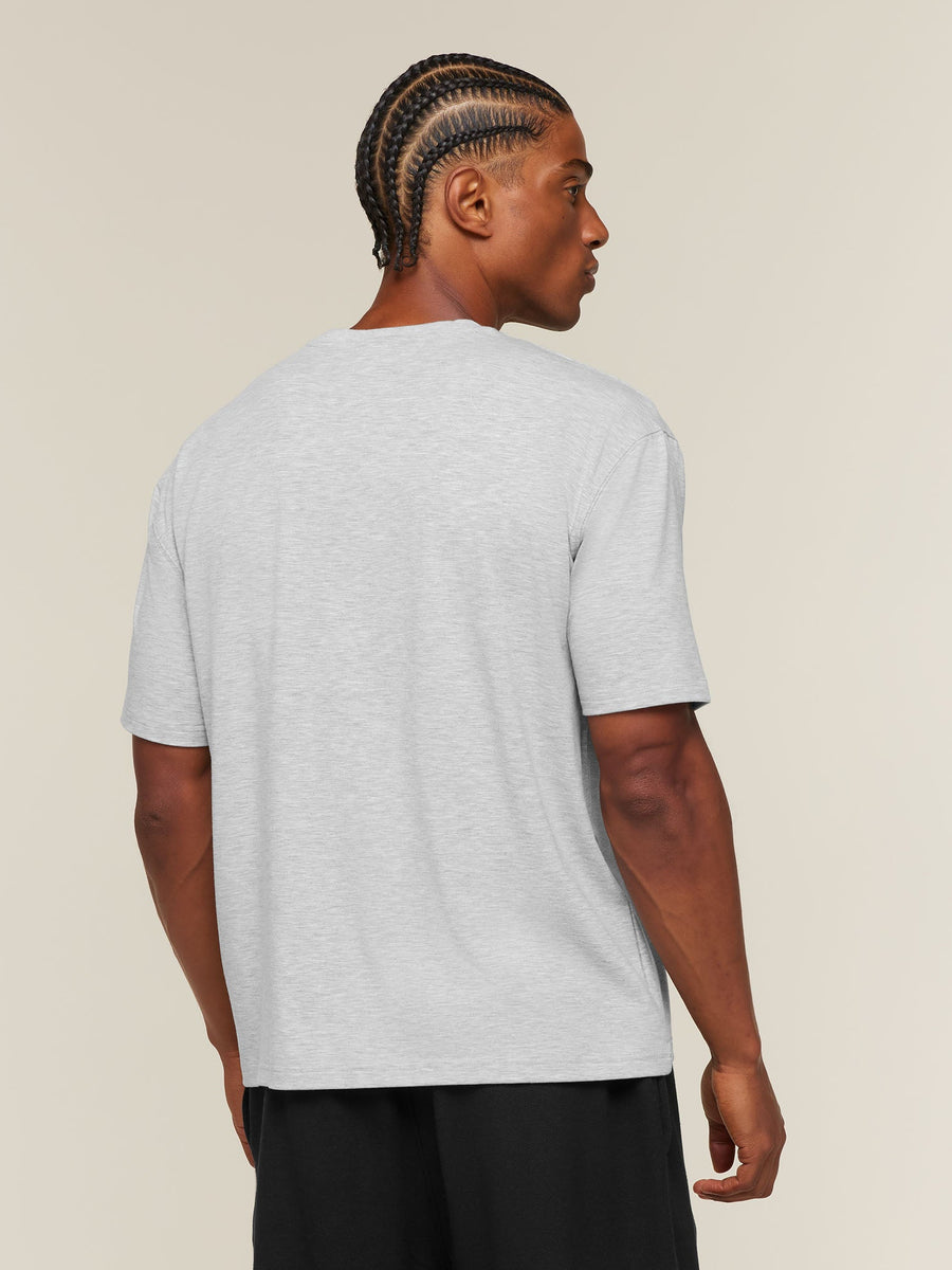 Gymshark Campus Crest T-Shirt — Bros Soft Grey Marl — 2