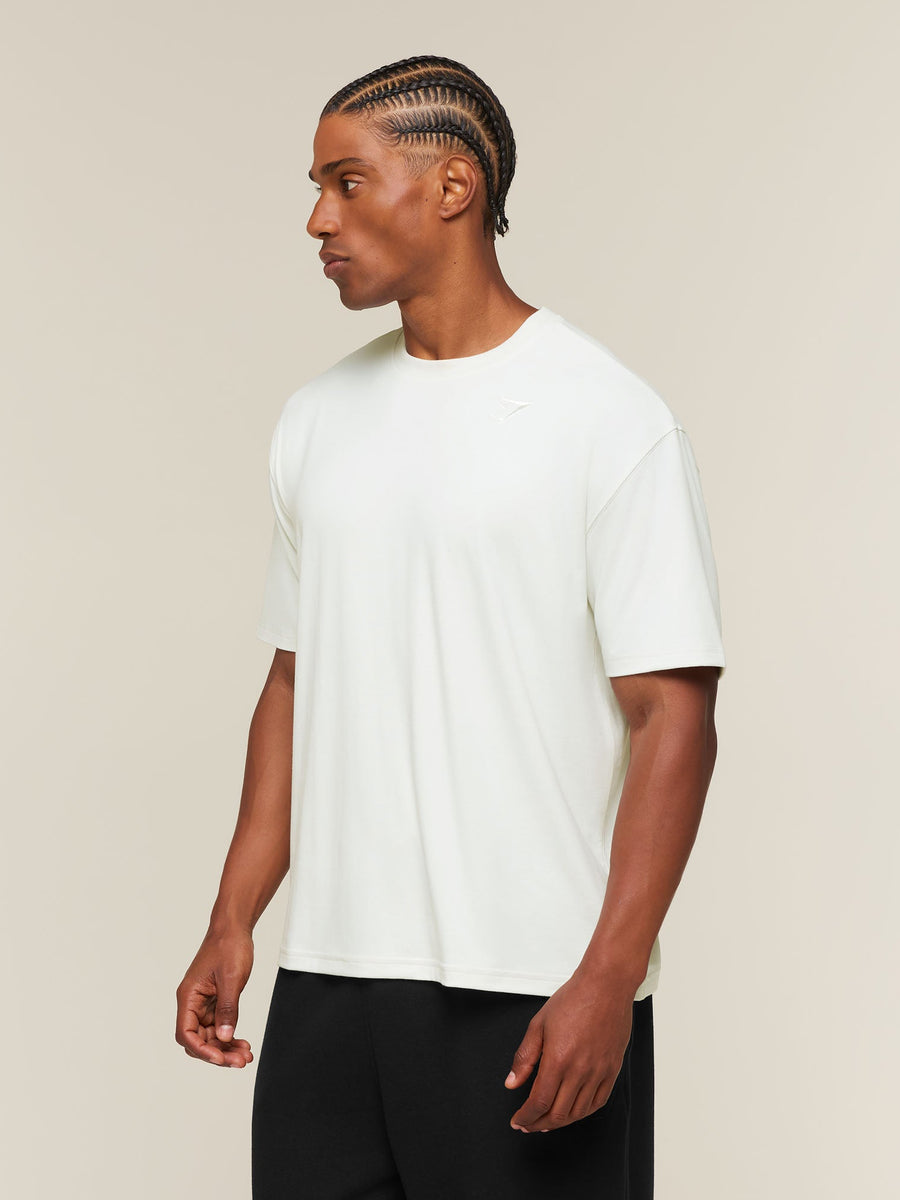 Gymshark Campus Crest T-Shirt — Soft White — 3