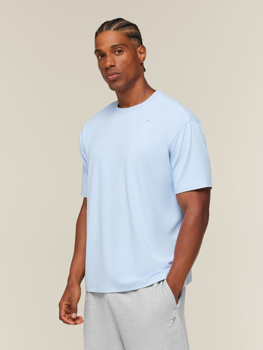 Gymshark Campus Crest T-Shirt — Tranquil Blue — 3