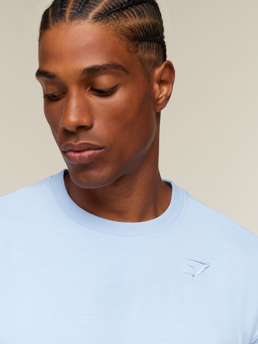 Gymshark Campus Crest T-Shirt — Tranquil Blue — 4