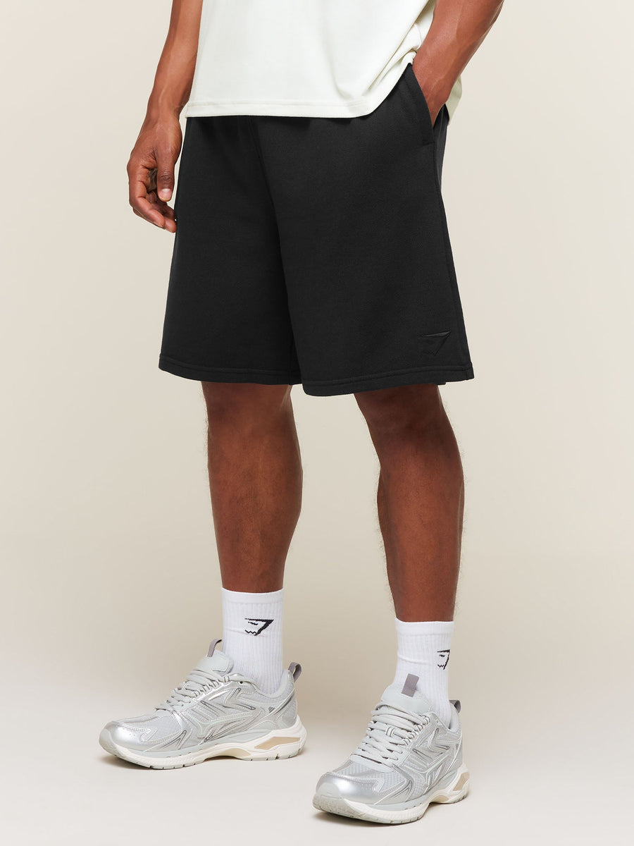 Gymshark Campus Crest Shorts — Black — 1