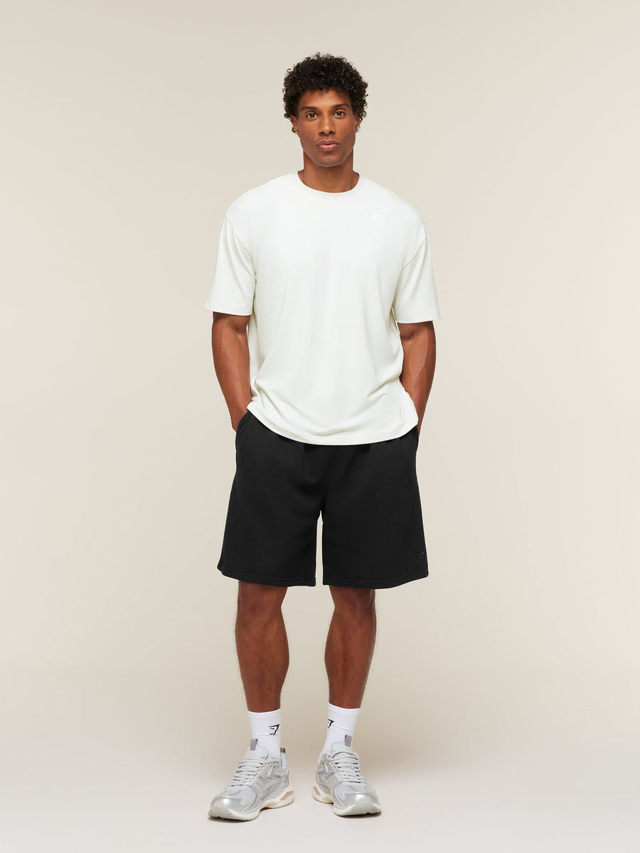 Gymshark Campus Crest Shorts — Black — 4