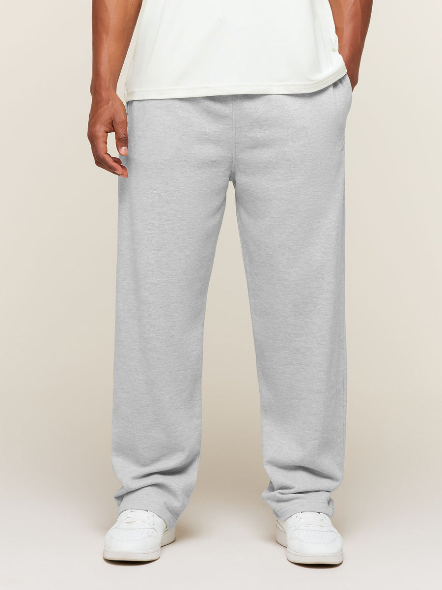 Gymshark Campus Crest Wide Leg Joggers — Bros Soft Grey Marl — 3