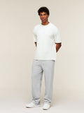 Gymshark Campus Crest Wide Leg Joggers — Bros Soft Grey Marl — 6