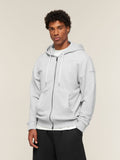 Gymshark Campus Crest Zip Through Hoodie — Bros Soft Grey Marl — 4