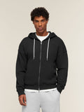 Gymshark Campus Crest Zip Through Hoodie — Black — 1