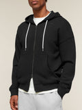 Gymshark Campus Crest Zip Through Hoodie — Black — 4