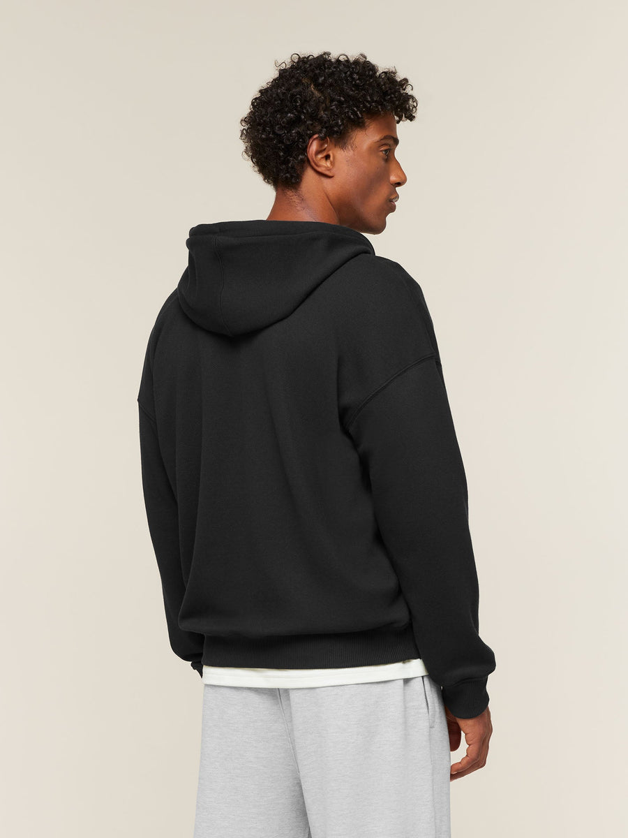 Gymshark Campus Crest Zip Through Hoodie — Black — 3