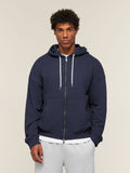 Gymshark Campus Crest Zip Through Hoodie — Heavy Blue — 1