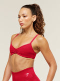 Gymshark Colour Block Sports Bra — Carmine Red — 3