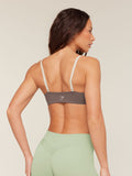 Gymshark Colour Block Sports Bra — Cool Brown/Pebble Grey — 2