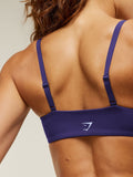 Gymshark Colour Block Sports Bra — Indigo Purple — 4