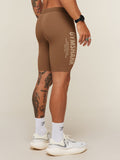 Gymshark Conditioning Club Half Tight — Trail Brown/Vanilla Beige — 6