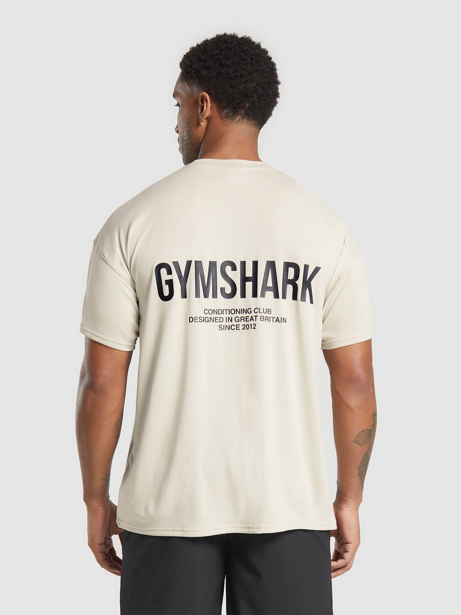 Gymshark Conditioning Club Oversized T-Shirt — Pebble Grey — 1
