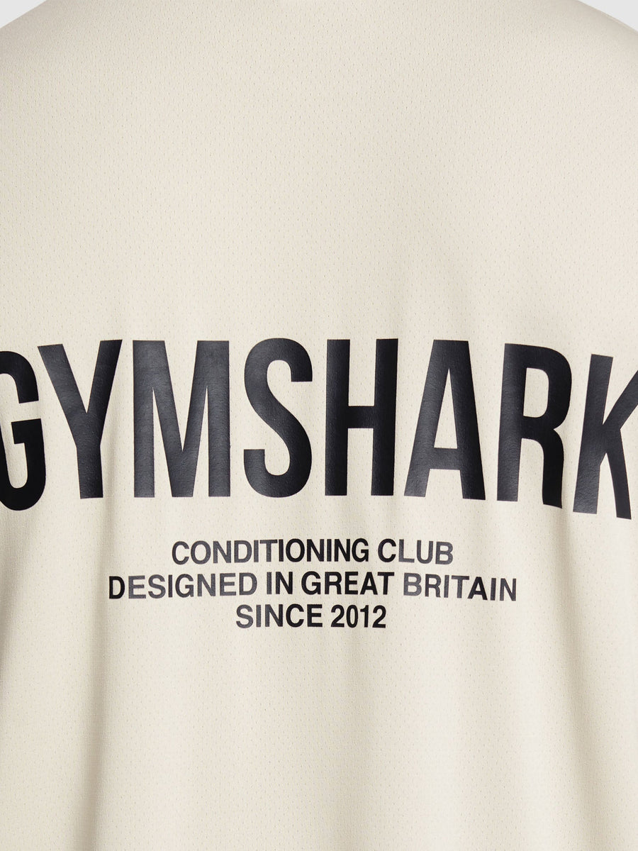 Gymshark Conditioning Club Oversized T-Shirt — Pebble Grey — 6