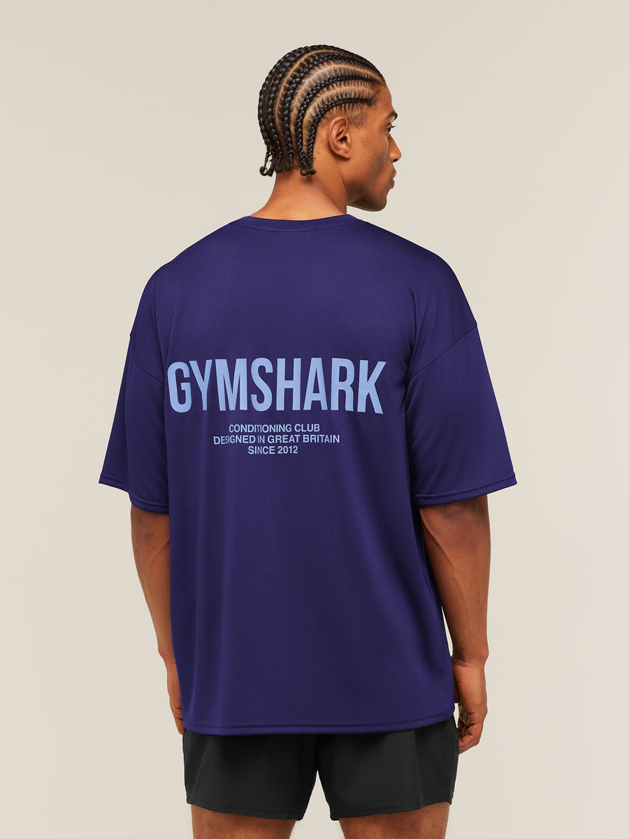 Gymshark Conditioning Club Oversized T-Shirt — Indigo Purple/Steady Purple — 1