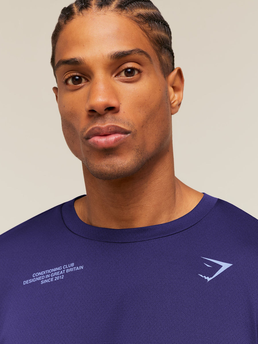 Gymshark Conditioning Club Oversized T-Shirt — Indigo Purple/Steady Purple — 7