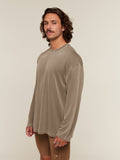 Gymshark Conditioning Club Washed Long Sleeve T-Shirt — Trail Brown/Vanilla Beige/Wash — 3