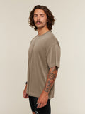 Gymshark Conditioning Club Washed T-Shirt — Trail Brown/Vanilla Beige/Wash — 4