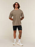 Gymshark Conditioning Club Washed T-Shirt — Trail Brown/Vanilla Beige/Wash — 5