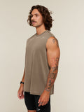 Gymshark Conditioning Club Washed Tank — Trail Brown/Vanilla Beige/Wash — 4
