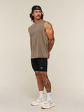 Gymshark Conditioning Club Washed Tank — Trail Brown/Vanilla Beige/Wash — 8