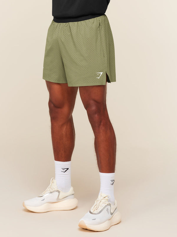 Gymshark Conditioning Club 4" Shorts — Grounded Green
